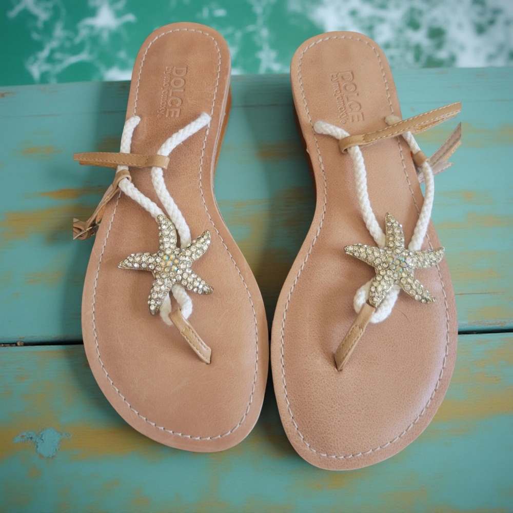 Dolce Vita Tan Starfish Embellished Sandals